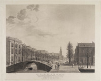 KG 08007
<br/>
Het Rapenburg te Leiden, voor de ramp van 1807
<br/>
<em>Dietrich, Friedrich Christoph (1779-1847)</em>
